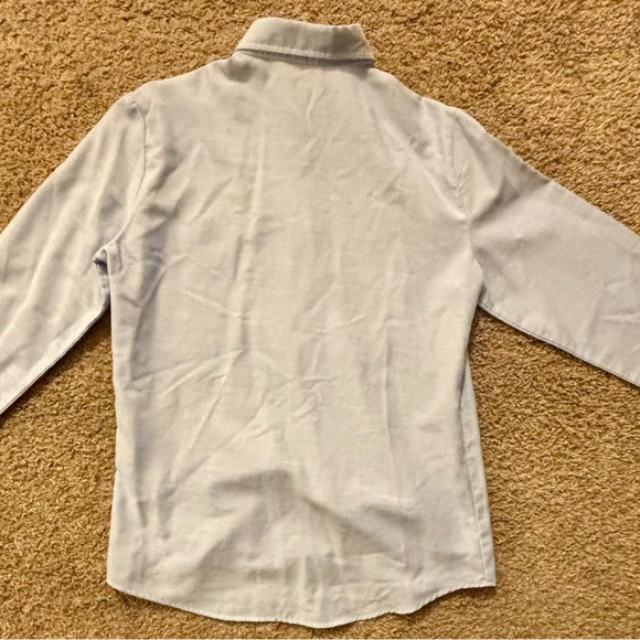 Chic by h.i.s Womans size Lg. Light blue button up fitted shirt Vintage Like new - Picture 14 of 16